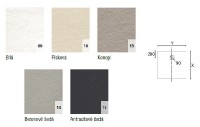 SanSwiss DUNE W32Q sprchová vanička, čtvercová 800 x 800 mm, litý mramor,  antracit   W32Q08017